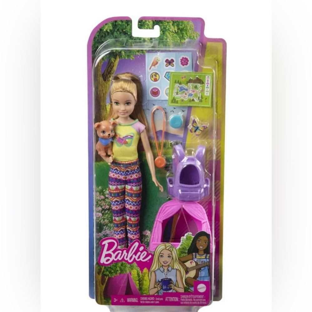 Barbie It Takes Two Stacie Camping Doll with Pet Puppy & Accessories